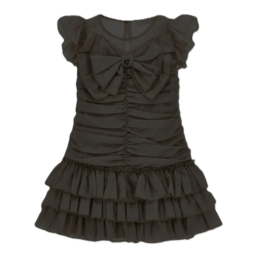 Abito Bambina plissettato con fiocco - immagine 2