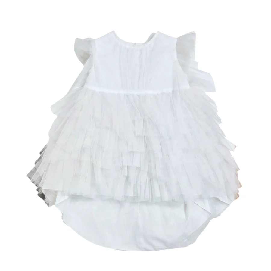 Abito Battesimale con coda - immagine 2