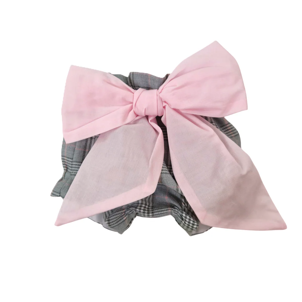 Completo Bimba con culotte in check - immagine 5